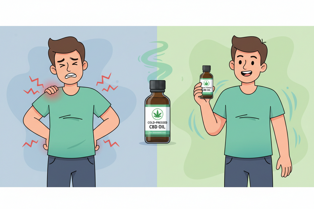 Cold Pressed CBD for Pain Relief & Sleep